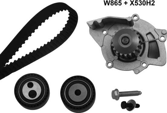 MGA 861K5 - Pompa acqua + Kit cinghie dentate autozon.pro