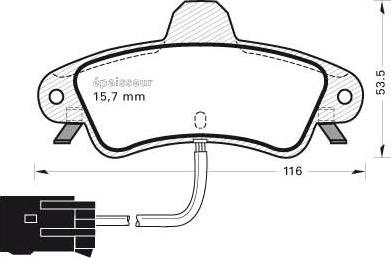 ATE 603963 - Kit pastiglie freno, Freno a disco autozon.pro