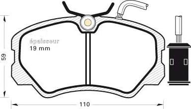 FTE BL1259B4 - Kit pastiglie freno, Freno a disco autozon.pro