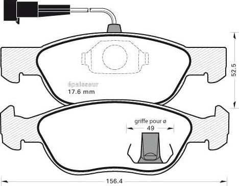 HELLA T1095 - Kit pastiglie freno, Freno a disco autozon.pro