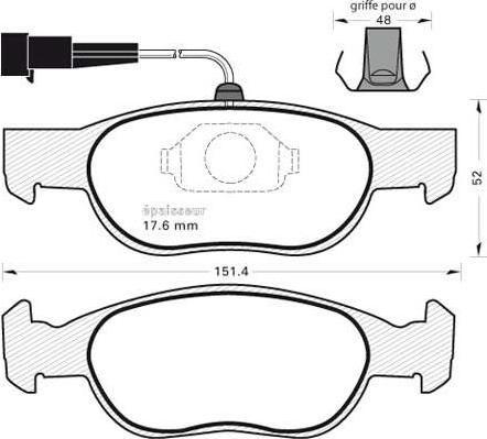 MGA 353 - Kit pastiglie freno, Freno a disco autozon.pro