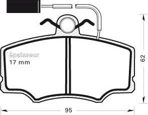 ABEX T6366 - Kit pastiglie freno, Freno a disco autozon.pro