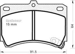 MGA 312 - Kit pastiglie freno, Freno a disco autozon.pro