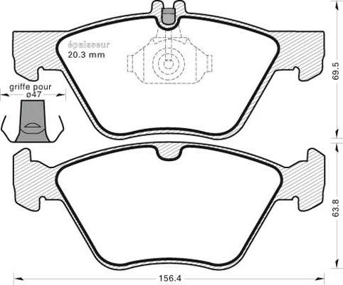 MGA 389 - Kit pastiglie freno, Freno a disco autozon.pro