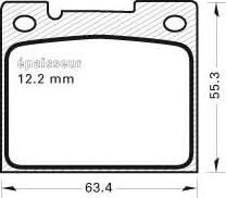 MGA 382 - Kit pastiglie freno, Freno a disco autozon.pro