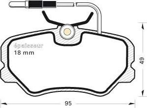 Valeo 670353 - Kit pastiglie freno, Freno a disco autozon.pro