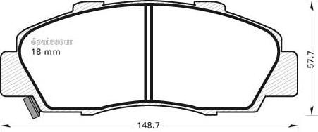 MGA 378 - Kit pastiglie freno, Freno a disco autozon.pro