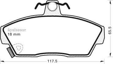 MGA 294 - Kit pastiglie freno, Freno a disco autozon.pro