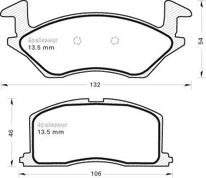 MGA 292 - Kit pastiglie freno, Freno a disco autozon.pro