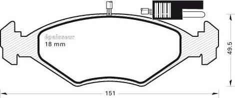 MGA 244 - Kit pastiglie freno, Freno a disco autozon.pro