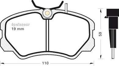 MGA 243 - Kit pastiglie freno, Freno a disco autozon.pro