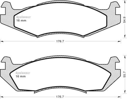 BENDIX DB1392 - Kit pastiglie freno, Freno a disco autozon.pro