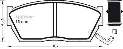 MGA 251 - Kit pastiglie freno, Freno a disco autozon.pro