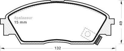 MGA 253 - Kit pastiglie freno, Freno a disco autozon.pro