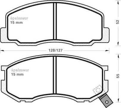 MGA 267 - Kit pastiglie freno, Freno a disco autozon.pro