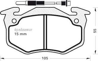 MGA 202 - Kit pastiglie freno, Freno a disco autozon.pro