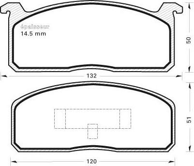 MGA 21 - Kit pastiglie freno, Freno a disco autozon.pro