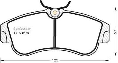 MGA 288 - Kit pastiglie freno, Freno a disco autozon.pro