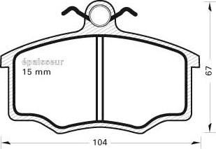 MGA 229 - Kit pastiglie freno, Freno a disco autozon.pro