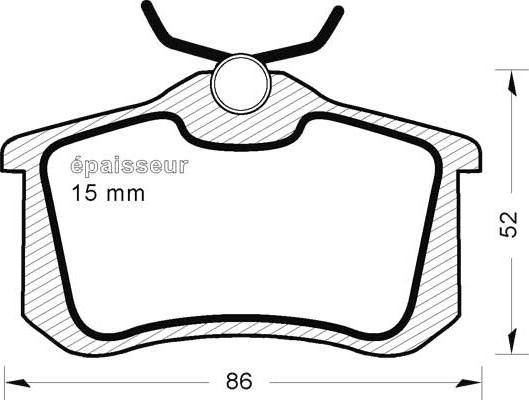 MGA 223 - Kit pastiglie freno, Freno a disco autozon.pro