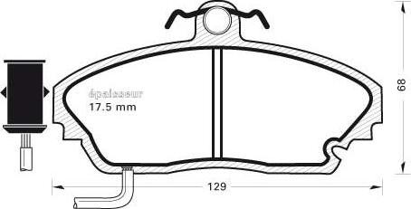 MGA 275 - Kit pastiglie freno, Freno a disco autozon.pro