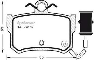 MGA 276 - Kit pastiglie freno, Freno a disco autozon.pro