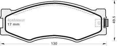 MGA 278 - Kit pastiglie freno, Freno a disco autozon.pro