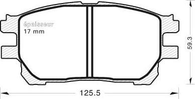 MGA 792 - Kit pastiglie freno, Freno a disco autozon.pro