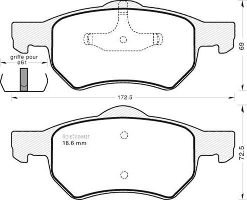 Valeo 670756 - Kit pastiglie freno, Freno a disco autozon.pro