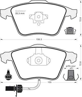 HELLA 530032785 - Kit pastiglie freno, Freno a disco autozon.pro