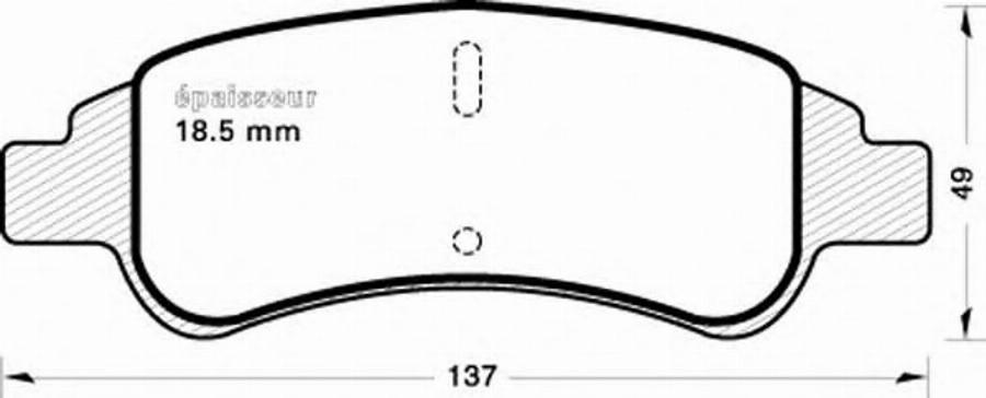 MGA 726 - Kit pastiglie freno, Freno a disco autozon.pro