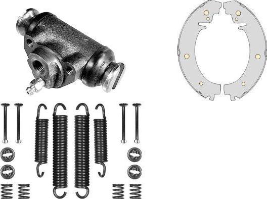 MGA K537150 - Kit ganasce freno autozon.pro