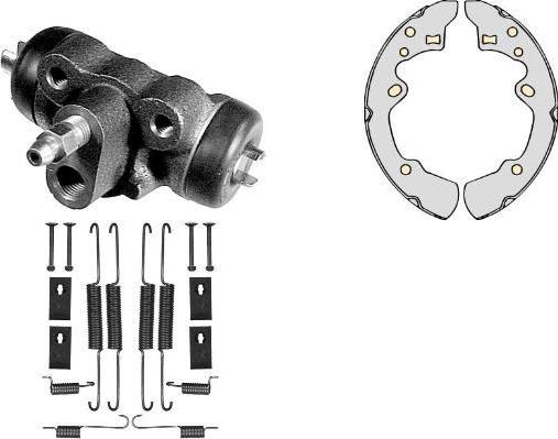 MGA K655316 - Kit ganasce freno autozon.pro