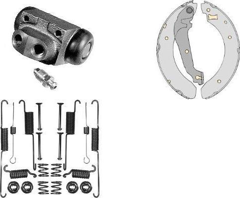 MGA K616463 - Kit ganasce freno autozon.pro