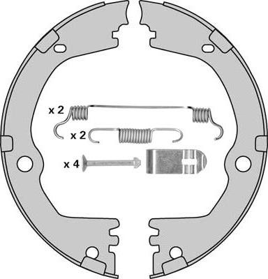MGA M955R - Kit ganasce, Freno stazionamento autozon.pro