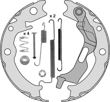 MGA M900R - Kit ganasce, Freno stazionamento autozon.pro