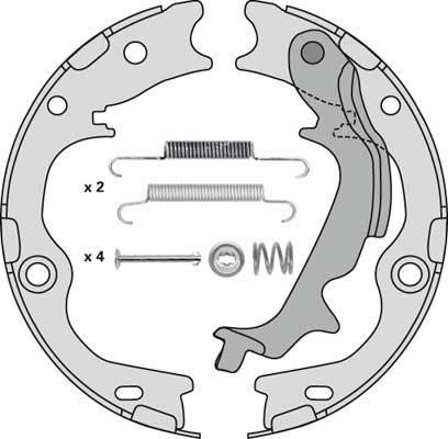 MGA M916R - Kit ganasce, Freno stazionamento autozon.pro