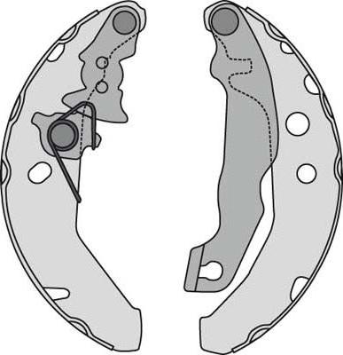 MGA M641 - Kit ganasce freno autozon.pro