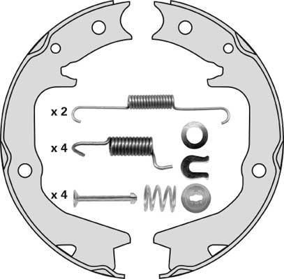 MGA M858R - Kit ganasce, Freno stazionamento autozon.pro