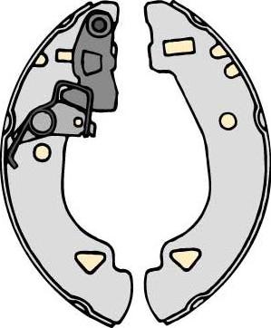 MGA M727 - Kit ganasce freno autozon.pro