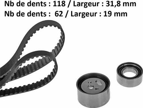 MGA X644H1 - Kit cinghie dentate autozon.pro