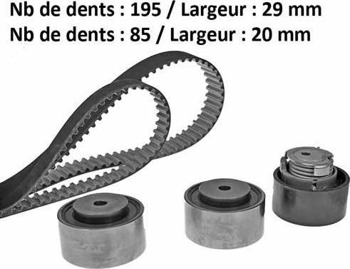 MGA X615H2 - Kit cinghie dentate autozon.pro