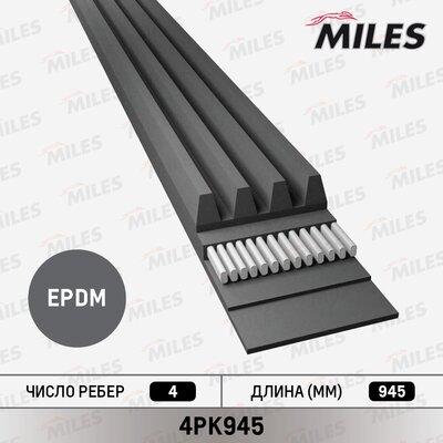 Miles 4PK945 - Cinghia Poly-V autozon.pro