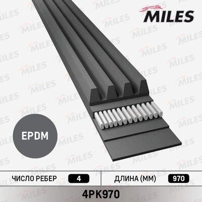 Miles 4PK970 - Cinghia Poly-V autozon.pro