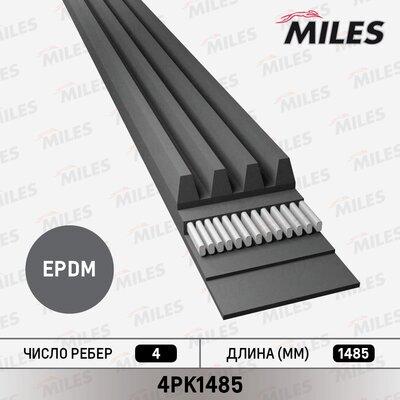 Miles 4PK1485 - Cinghia Poly-V autozon.pro