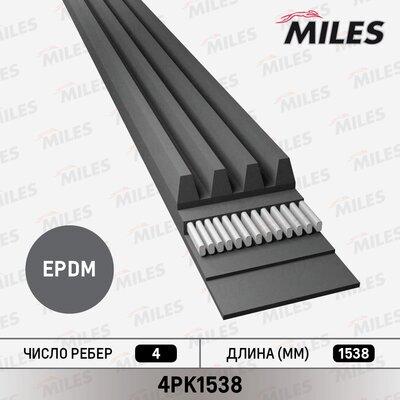 Miles 4PK1538 - Cinghia Poly-V autozon.pro