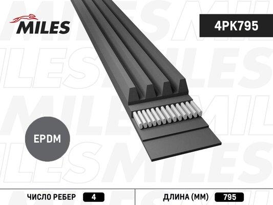 Miles 4PK795 - Cinghia Poly-V autozon.pro