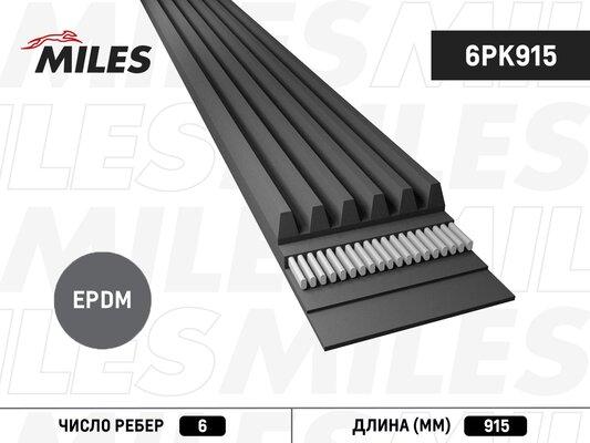 Miles 6PK915 - Cinghia Poly-V autozon.pro