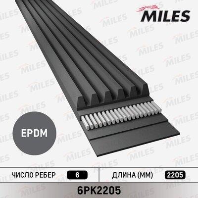 Miles 6PK2205 - Cinghia Poly-V autozon.pro