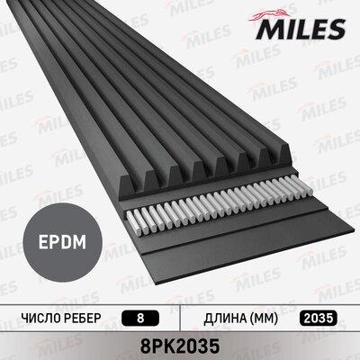 Miles 8PK2035 - Cinghia Poly-V autozon.pro